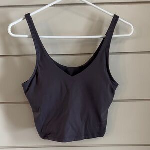 Amazon Purple V-Neck Crop Top